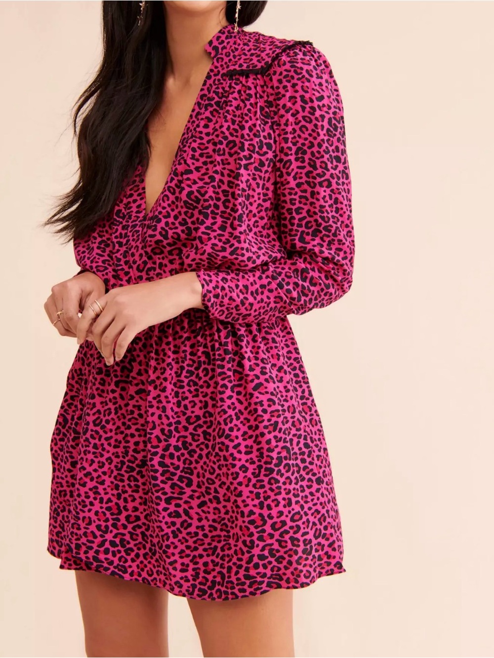 Zadig & Voltaire Leopard Print Mini Dress